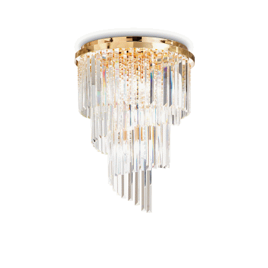 LAMPADA PLAFONIERA CARLTON PL1 2OTTONE - IDEAL LUX 213507 product photo Photo 01 3XL