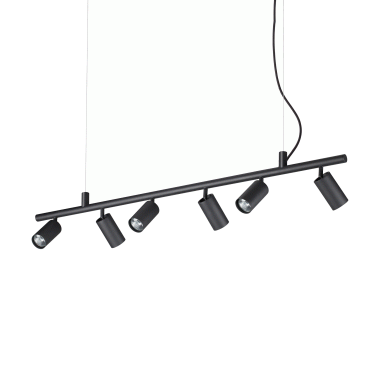 LAMPADA SOSPENSIONE DYNAMITE SP6 NERO - IDEAL LUX 231396 product photo Photo 01 3XL