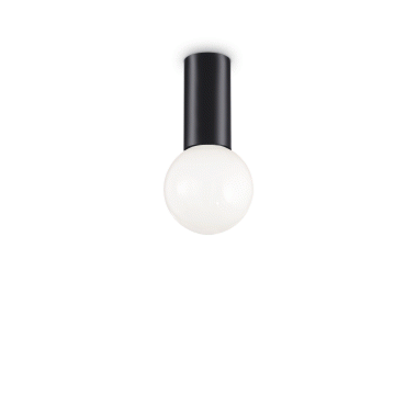 LAMPADA PLAFONIERA PETIT PL1 NERO - IDEAL LUX 232980 product photo Photo 01 3XL