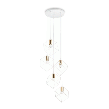 LAMPADA SOSPENSIONE ICE SP5 BIANCO - IDEAL LUX 237671 product photo Photo 01 3XL