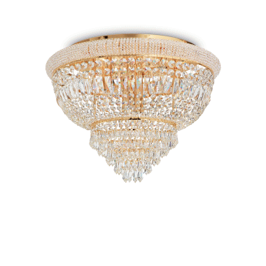 LAMPADA PLAFONIERA DUBAI PL2 4OTTONE - IDEAL LUX 243498 product photo Photo 01 3XL