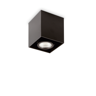 LAMPADA PLAFONIERA MOOD PL1 D09SQUARE NERO - IDEAL LUX 243948 product photo Photo 01 3XL