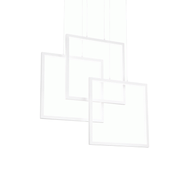 LAMPADA SOSPENSIONE FRAMESPQUADRATO BIANCO - IDEAL LUX 253596 product photo Photo 01 3XL