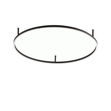 LAMPADA PLAFONIERA ORACLESLIMPLD090ROUND NERO 3000K - IDEAL LUX 266022 product photo Photo 01 3XL