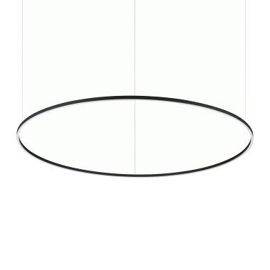 LAMPADA SOSPENSIONE ORACLESLIMSPD150ROUND NERO 3000K - IDEAL LUX 285061 product photo Photo 01 3XL