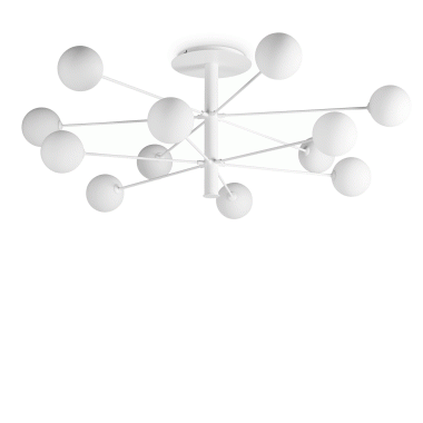 LAMPADA PLAFONIERA COSMOPOLITAN PL1 2 BIANCO - IDEAL LUX 285252 product photo Photo 01 3XL
