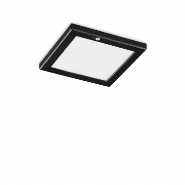 PLAFONIERA AURAPLSQUAREQUADRATA1X20WLE D30 00K NERO CONSENSORE - IDEAL LUX 290829 product photo Photo 01 3XL