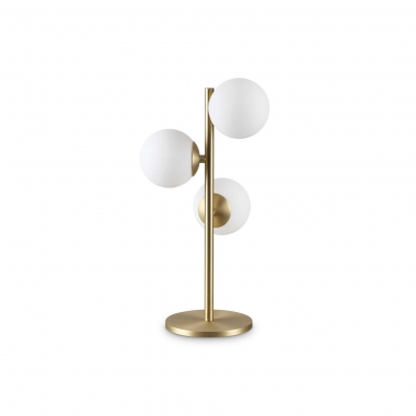 LAMPADA DA TAVOLO PERLAGETL3TRELUCI METALLO OTTONE - IDEAL LUX 292472 product photo Photo 01 3XL