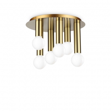 LAMPADA DASOFFITTOPETIT PL6 OTTONE - IDEAL LUX 301532 product photo Photo 01 3XL