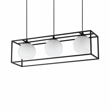 SOSPENSIONE LINGOTTO SP3 NERO - IDEAL LUX 304144 product photo Photo 01 3XL