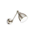 LAMPADA APPLIQUE NEWTON AP1 NICKEL - IDEAL LUX 016399 product photo