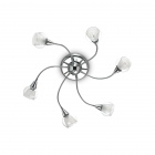 PLAFONIERA TENDER PL6 TRASPARENTE - IDEAL LUX 028699 product photo