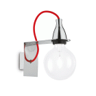 MINIMAL AP1 CROMO LAMPADA APPLIQUE - IDEAL LUX 045207 product photo