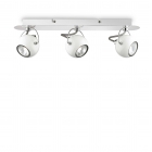 LAMPADA DA PARETE APPLIQUE LUNARE AP3 BIANCO - IDEAL LUX 077901 product photo