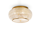LAMPADA PLAFONIERA PASHA ' PL6 ORO - IDEAL LUX 100807 product photo