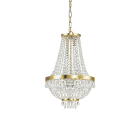 LAMPADA SOSPENSIONE CAESAR SP6 ORO - IDEAL LUX 114729 product photo