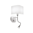 LAMPADA APPLIQUE HOLIDAY AP2 BIANCO - IDEAL LUX 124162 product photo