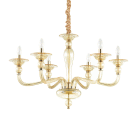 LAMPADA SOSPENSIONE DANIELI SP6 AMBRA - IDEAL LUX 159942 product photo