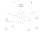 LAMPADA SOSPENSIONE FISH SP6 BIANCO - IDEAL LUX 196985 product photo