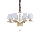 LAMPADA SOSPENSIONE PEGASO SP8 OTTONESATINATO - IDEAL LUX 197739 product photo