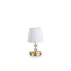 LAMPADA TAVOLO PEGASO TL1 SMALL OTTONESATINATO - IDEAL LUX 197753 product photo