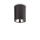 NITRO PL 10W ROUND NERO LAMPADA PLAFONIERA - IDEAL LUX 206004 product photo