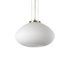 LAMPADA SOSPENSIONE PLISSE ' SP1 D35OTTONESATINATO - IDEAL LUX 264547 product photo