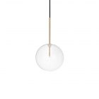 LAMPADA SOSPENSIONIEQUINOZIO SP1 D20 OTTONE - IDEAL LUX 277387 product photo
