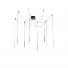 LAMPADA SOSPENSIONE LUCCIOLA SP8 NERO - IDEAL LUX 283982 product photo