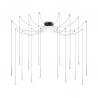 LAMPADA SOSPENSIONE LUCCIOLA SP1 6 NERO - IDEAL LUX 284002 product photo