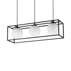 SOSPENSIONE LINGOTTO SP3 NERO - IDEAL LUX 304144 product photo