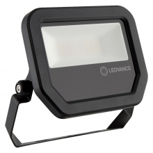 PROIETTORE FARO LED DA ESTERNO 20W 3000K NERO 830 KELVIN CON STAFFA IP65 - LEDVANCE FLOOD20830BG3 product photo