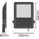 PROIETTORE LED 150W 220/240V COOL WHITE 4000K IP65 ALLUMINIO - LEDVANCE FLOOD150840BASG2 product photo Photo 03 2XS