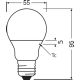 LAMP.LED GOCCIA  6W/865 500LM E27 SMERIGL. - LEDVANCE VCA40865SG6 - LEDVANCE VCA40865SG6 product photo Photo 07 2XS