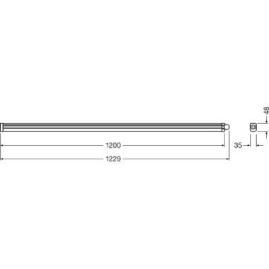 DP SLIMVALUE 1200 36W/6500K IP65   LEDV - LEDVANCE DAMPSLV120036865 - LEDVANCE DAMPSLV120036865 product photo Photo 03 3XL