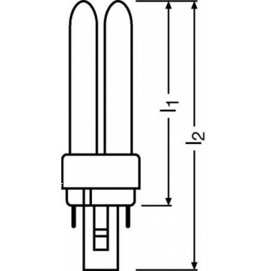LAMPADA DULUX D 13W/830 G24D-1 FS1 - LEDVANCE DD13830 product photo Photo 04 3XL