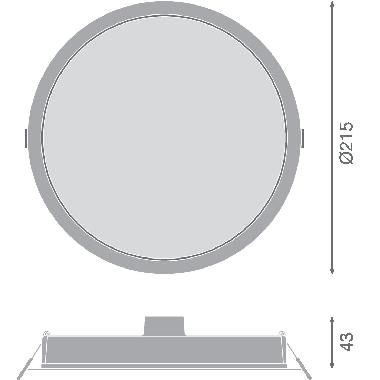 DL IP44 DN 215 24W 840 WT          LEDV - LEDVANCE DLDN21524840IP44 product photo Photo 02 3XL