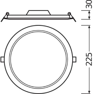DL SLIM DN210 18W/4000K WT IP20    LEDV - LEDVANCE DWLSDN21018840G2 - LEDVANCE DWLSDN21018840G2 product photo Photo 03 3XL