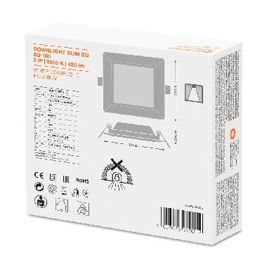 DL SLIM SQ105 6W/3000K WT IP20     LEDV - LEDVANCE DWLSSQ1056830G2 - LEDVANCE DWLSSQ1056830G2 - LEDVANCE DWLSSQ1056830G2 product photo Photo 02 3XL
