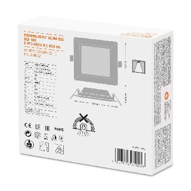 DL SLIM SQ105 6W/4000K WT IP20     LEDV - LEDVANCE DWLSSQ1056840G2 - LEDVANCE DWLSSQ1056840G2 product photo Photo 02 3XL