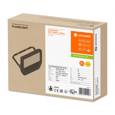 PROIETTORE FARO LED DA  ESTERNO 30W NERO 830 KELVIN CON STAFFA - LEDVANCE FLOOD30830BG3 product photo Photo 03 3XL