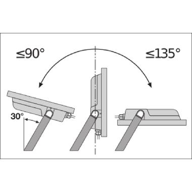 PROIETTORE A LED LEDVANCE OSRAM 80W 4000K IP65 - LEDVANCE FLOOD80840BG3 product photo Photo 07 3XL
