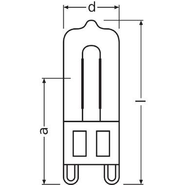LAMP.ALOG.X FORNO 25W 230V G9 - LEDVANCE H66725OVEN - LEDVANCE H66725OVEN - LEDVANCE H66725OVEN product photo Photo 04 3XL