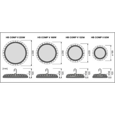 High Bay Compact 83W 840 110Deg Ip65 - LEDVANCE HBCOMP83840120 product photo Photo 08 3XL