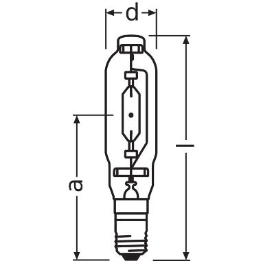 HQI-T 1000W/D E40 RWL1             OSRAM - LEDVANCE HQIT1000DN product photo Photo 02 3XL