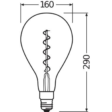 1906LEDBGRP 5W/820 230VSFIL E27 FS1OSRAM - LEDVANCE LED091993BOX1 - LEDVANCE LED091993BOX1 product photo Photo 04 3XL