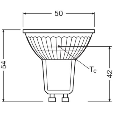 LED PAR165036 4.3W 827 GU10 P      LEDV - LEDVANCE PP1650827361 - LEDVANCE PP1650827361 product photo Photo 03 3XL