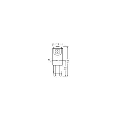 Led Pin G9 P 1.9W 827 Clear G9 - LEDVANCE PPIN20827CG91 product photo Photo 03 3XL