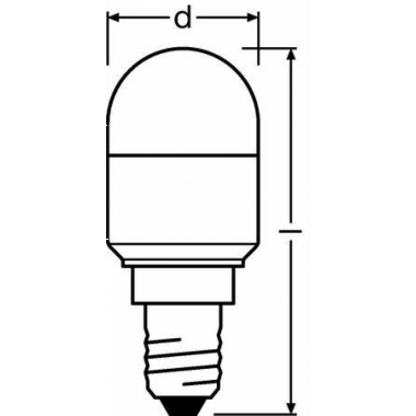 LAMPADA LED TUBOLARE 2,3W/827 230V ATTACCO E14 LED PT2620 - LEDVANCE PT26827E1G6 product photo Photo 05 3XL