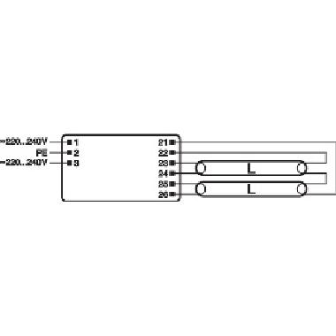 QTP-OPTIMAL 2X54-58/220-240 UNV1   OSRAM - LEDVANCE QTPOPT2X5458 product photo Photo 03 3XL